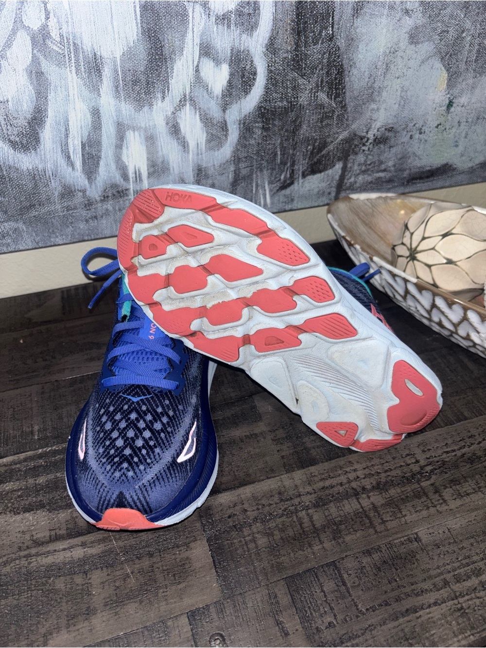 Hoka One One Clifton 9 running shoes WOMENS SZ 7 - Picture 10 of 14
